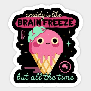 Brain Freeze Sticker
